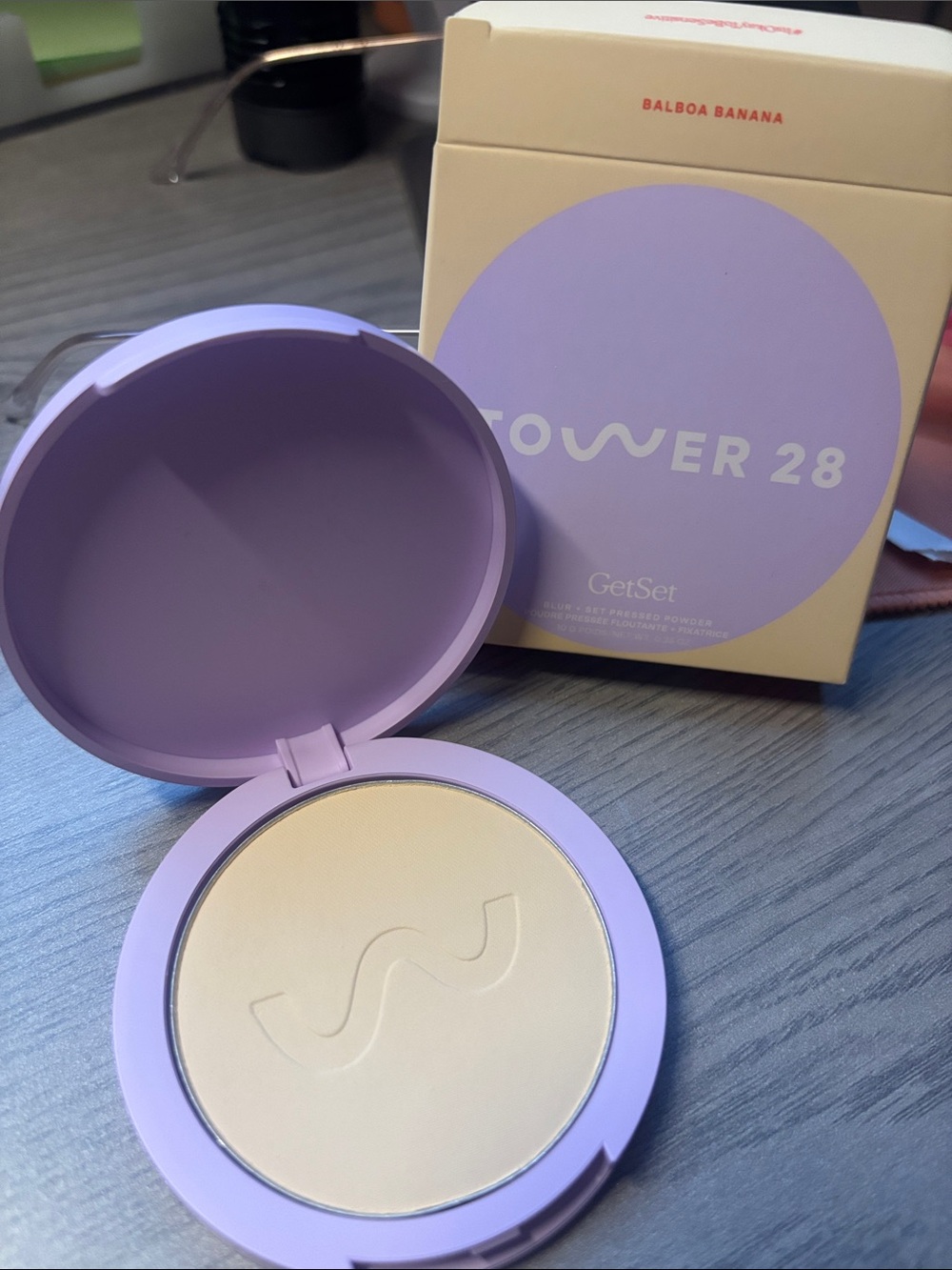 Tower 28 GetSet Pressed Setting Powder — Balboa Banana (Pale Yellow)